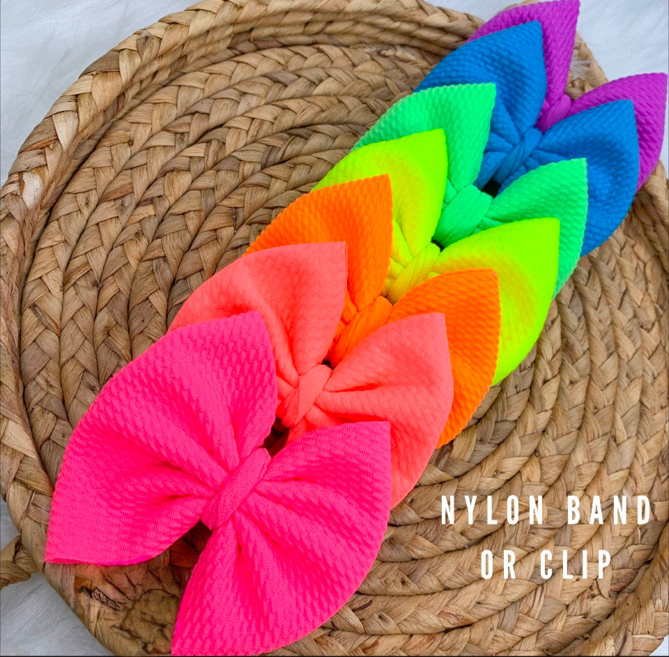 Hair clip bows